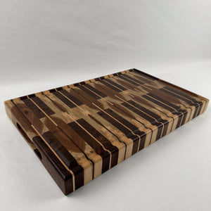 Cedar Size Cutting Board - Hickory, Maple and Walnut Hardwood End Grain Butcher Block image 0
