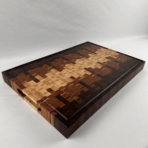 Cedar Size Cutting Board - Mahogany, Maple and Walnut Hardwood End Grain Butcher Block image 0