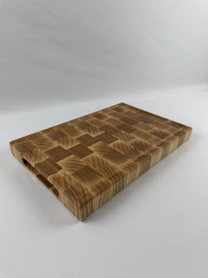 Chestnut Size Cutting Board - Ash Hardwood End Grain Butcher Block image 0